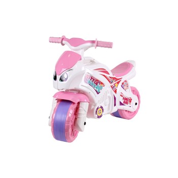 Каталка-бегавел "мотоцикл" технолог 5798txk білий розова фото