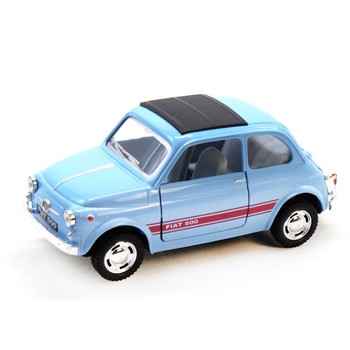 Колекційна іграшкова модель FIAT 500 KT5004W інерційна (Блакитний) фото