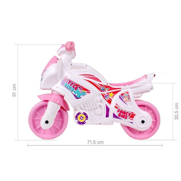 Каталка-беговел "Мотоцикл" ТехноК 5798TXK Бело-розоввый фото