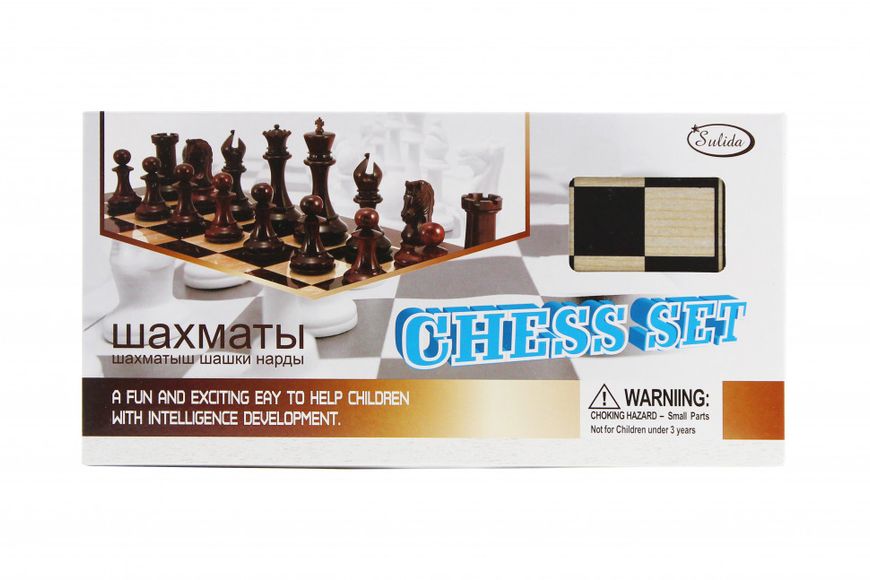 Настільна гра Шахи YT29B з шашками і нардами фото