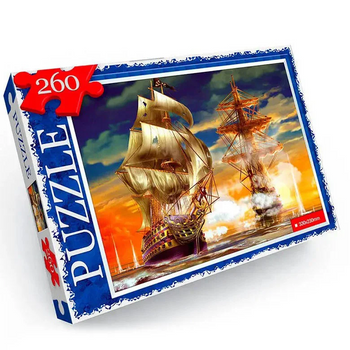 Пазл "Морская битва" Danko Toys C260-13-05, 260 эл. фото