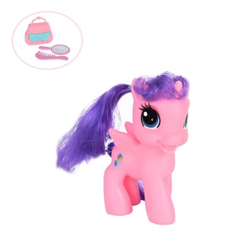 Детская игрушка пони SM2529, 9,5 см, с аксессуарами (Розовый) фото