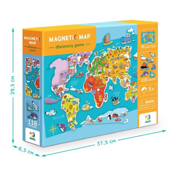 Развивающая магнитная игра "Карта планеты" DoDo 200201 фото