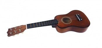 Игрушечная гитара M 1370 деревянная (Коричневый) фото