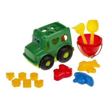 Сортер-автобус "Бусик" №3 Colorplast 0268 Зеленый фото