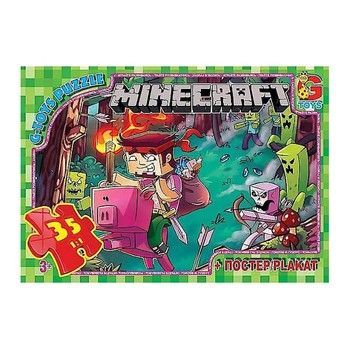 Пазли дитячі "Minecraft" Майнкрафт MC776, 35 елементів фото