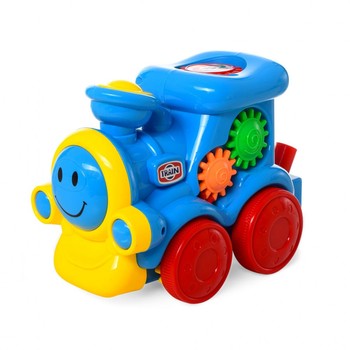 Каталогування дитячого поїзда 0373 мр з тріщинами (синій) фото