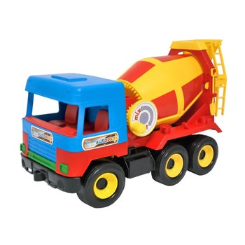 Іграшкова машинка Middle truck "Бетономішалка" 39223 (Red-Yellow) фото