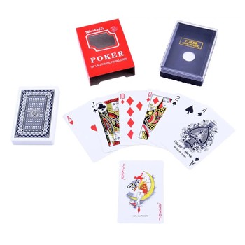 Карти гральні "POKER", 54 карти (Чорний) фото
