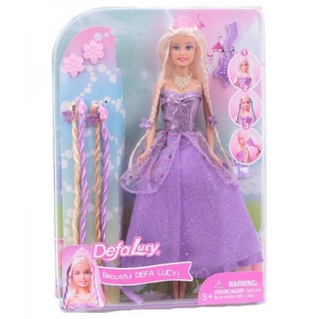 Кукла типа Барби в платье DEFA 8182 с аксессуарами (Фиолетовый) фото