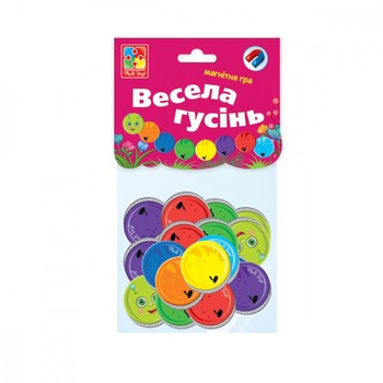 Магнитная игра для детей "Веселая гусеница" Vladi Toys VT5900-04 (укр) фото