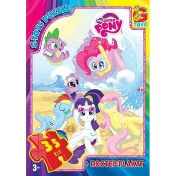 Дитячий пазл "My little PONY" MLP006 постер 35 елементів фото