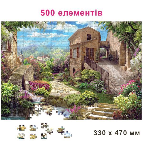 Пазл классический "Коллаж с выходом в сад" 84900, 500 элементов фото