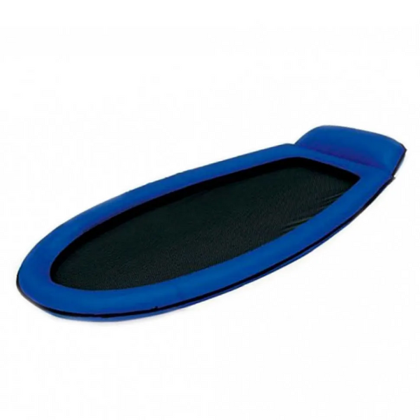 Матрац надувний з підголовником 58836 з сітчастим дном (Синій) фото