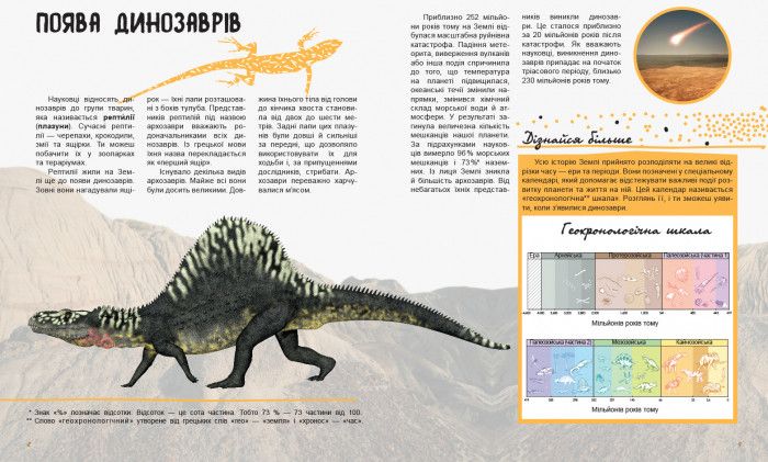 Дитяча книга "Мир та її секрети: динозаври" 740004 на UKR. мова фото