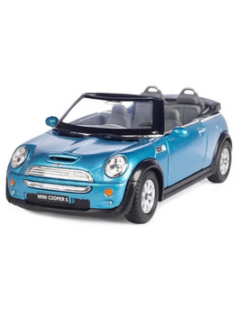 Детская коллекционная машинка Mini Cooper S Kinsmart KT5089W инерционная Синий фото