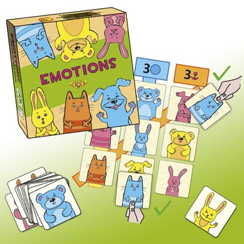 Детская настольная игра "Emotions" MKK0604	От 3-х лет фото