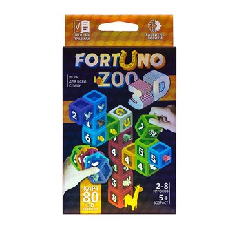 Настільна розважальна гра "Fortuno ZOO 3D" G-F3D-02-01U українською мовою фото