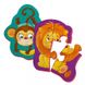 Магнитные беби пазлы "Львенок и обезьянка" VT3208-07, 8 деталей фото 1 из 2