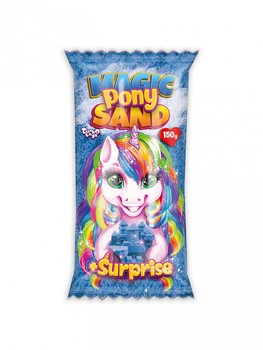 Встановлений для творчості кінетичного піску Magic Pony Sand MPS-01, 150 грам (синій) фото