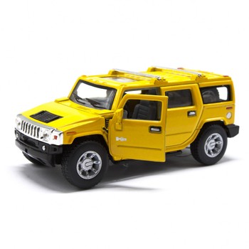 Коллекционная игрушечная машинка HUMMER H2 SUV KT5337W инерционная (Желтый) фото