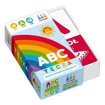 Настільна навчальна гра ABC tęcza 360135, 48 карток фото