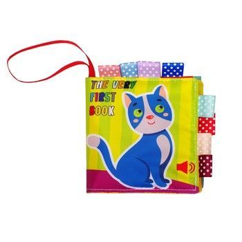 Развивающая мягкая книга "Котик Мяу- Мяу " 823444, 8 рисунков фото