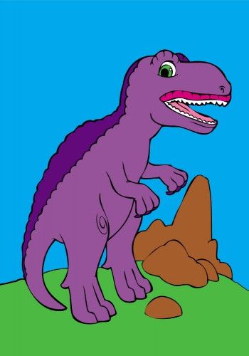 Детская раскраска Посмотри и раскрась: Динозаврики 628005 фото
