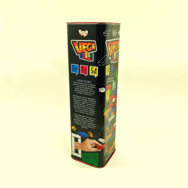 Настольная игра Дженга разноцветная VEGA COLOR Danko Toys GVC-01U фото