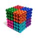 Магнитный неокуб головоломка металлическая 216 шариков (8 цветов) MAG-008-8(Multicolored) фото 1 из 2