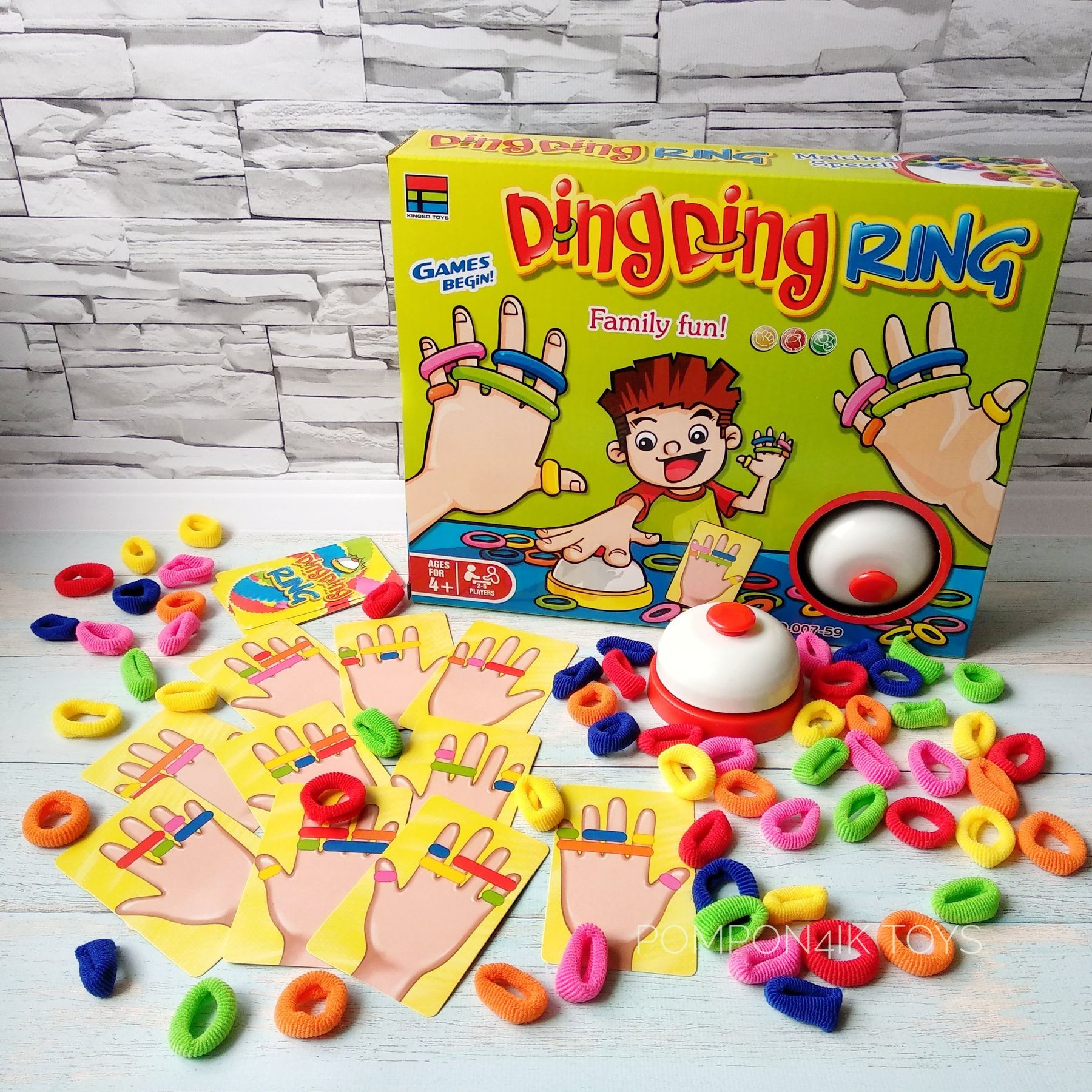 Игра с резинками Ding ring, Kingso Toys купить по лучшей цене в Украине -  магазин игрушек Помпончик