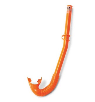Детская трубка для подводного плавания 55922, 3-10 лет ( 55922(Orange) Оранжевый 3-10лет, в кульке, 14,5-47,5-2см) фото