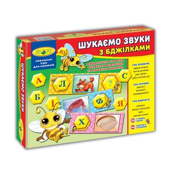 Детская настольная игра "Ищем звуки с пчелками" 82593 на укр. языке фото