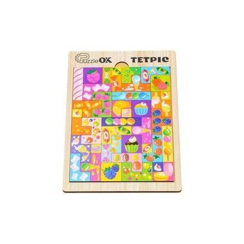 Развивающая деревянная игрушка "Тетрис Сладости" Puz-22923 фото