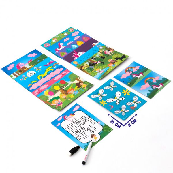 Развивающая игра для малышей «Пиши и cтирай. Единороги» VT5010-17 с маркером фото