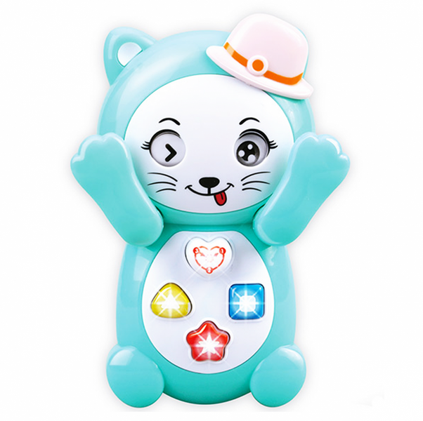 Детский интерактивный телефон ''Ау котик'' 7828 PLAY SMART на рус. языке (Turquoise) фото