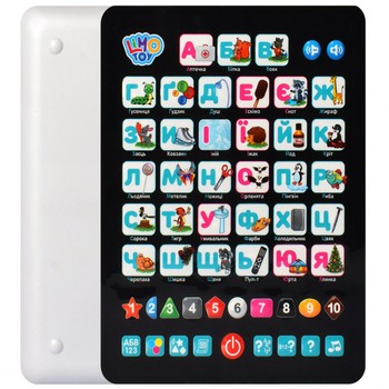Детский развивающий планшет "Азбука" SK 0019 на укр. языке (Белый) фото