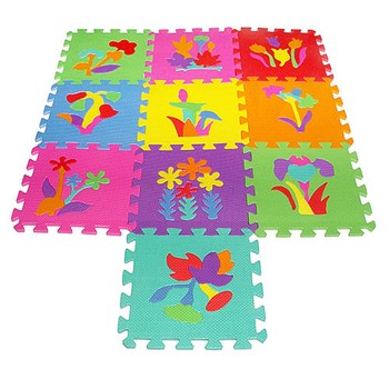 Детский игровой коврик мозаика Растения M 0386 материал EVA фото
