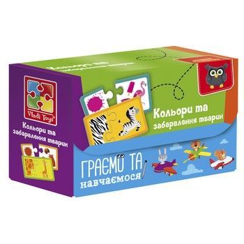 Пазлы "Найди пару. Цвета и окраска животных" VT5003-02 Укр фото