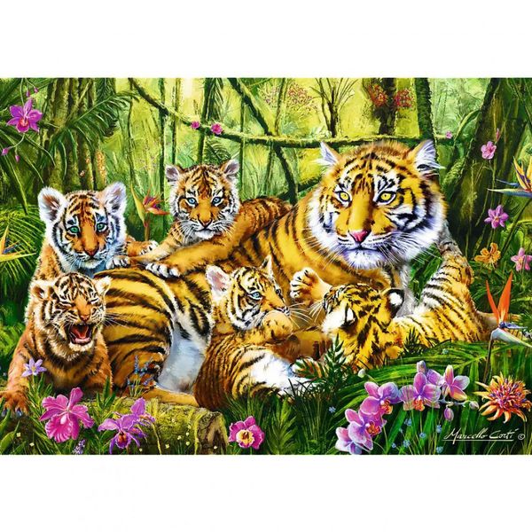 Головоломки Сімейні тигри TREFL 37350 (500 електронної пошти) фото