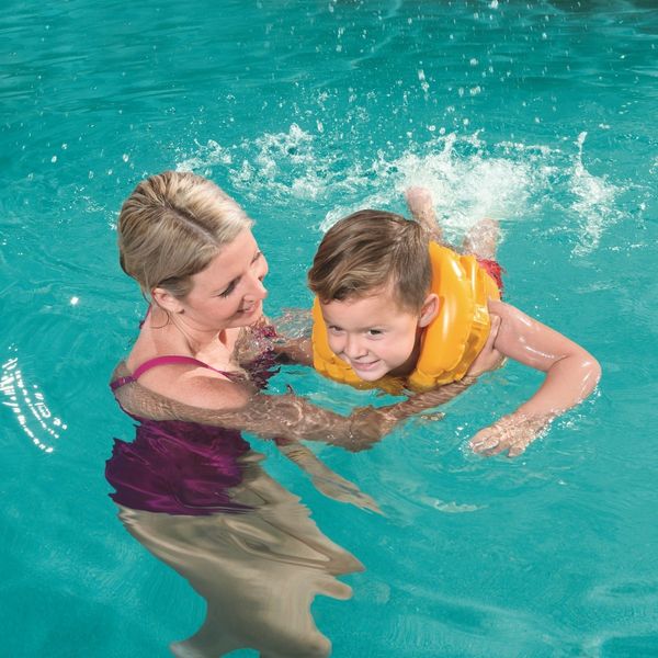 Дитячий надувний жилет для плавання від 3 років Bestway 32034 фото