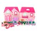 Дитячий ігровий будинок для ляльок 16526d з ляльками та меблями фото 4 з 4