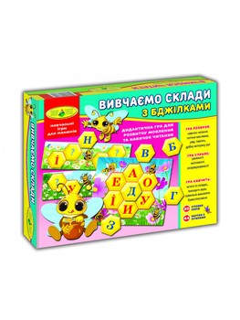 Дитяча настільна гра "Вчимося рахувати з бджілками" 82586 на укр. мовою фото