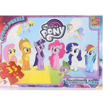 Дитячий пазл "My little PONY" MLP013 постер 35 елементів фото