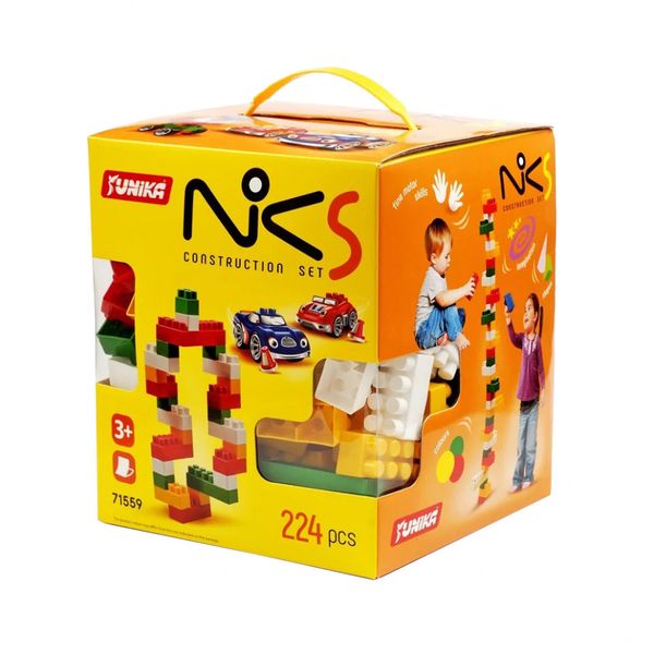 Детский конструктор с крупными деталями "NIK-5" 71559, 224 детали фото
