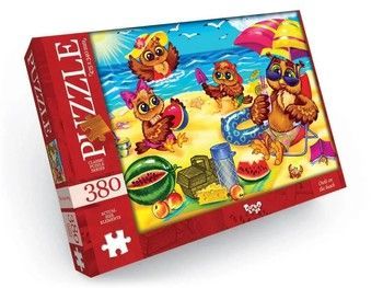 Пазл "Owls on the beach" Danko Toys C380-05-04, 380 эл. фото