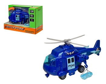 Игрушка Вертолет 7678 Городские службы (Синий) фото