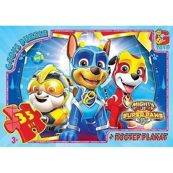 Детский пазл "Paw Patrol Щенячий патруль" PW0866 плакат 35 элементов фото
