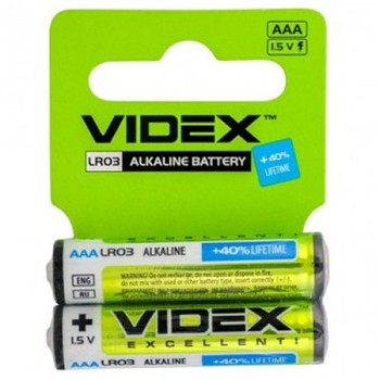 Батарейка лужна Videx LR3 AAA фото