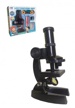 Микроскоп игрушечный 3103 А с аксессуарами (Черный) фото